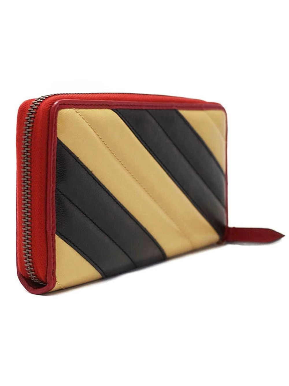 Gucci Wallet GG Zip Marmont Zipper Around Long Round Black